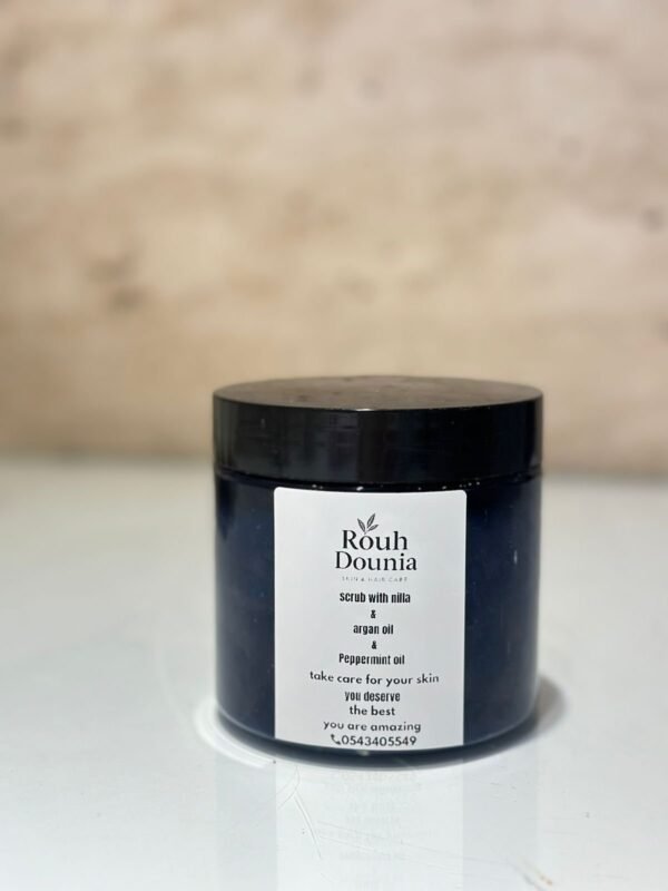 Scrub with nila & argan oil & peppermint oil