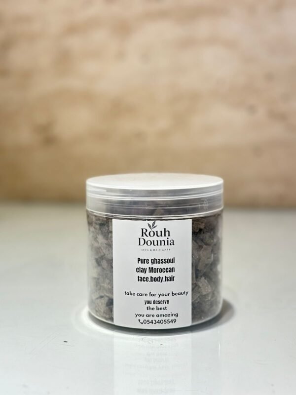Pure ghassoul clay morocan face body hair