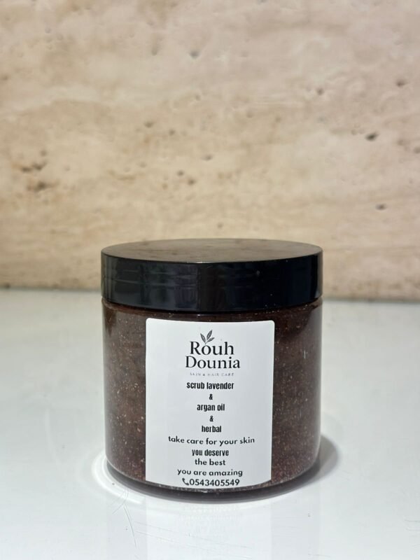 Scrub lavender & argan oil & herbel